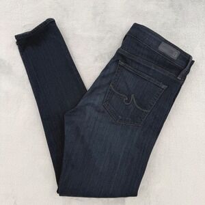 AG Adriano‎ Goldschmied The Farrah Skinny High Rise Dark Wash Jeans Size 31R